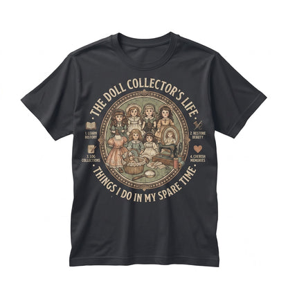 Vintage Victorian Doll Collector Graphic Retro Hobby Spare Time Unisex TShirt