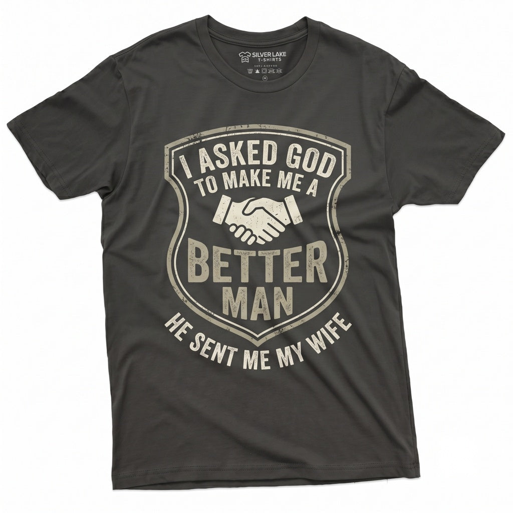 Funny Husband Birthday Anniversary Present From Wife Hubby Novelty Graphic Apparel Unisex TShirt