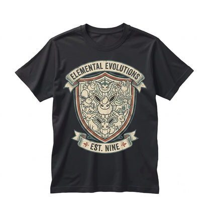Eeveelution Tarot Card Mystical Creature Fortune Vintage Cute Anime Fan Gift Graphic Unisex TShirt