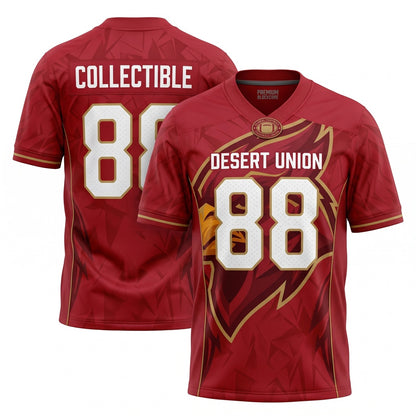 Unisex Stitched Mesh Football Fan Jersey - Breathable Lightweight Game Day Athletic Shirt