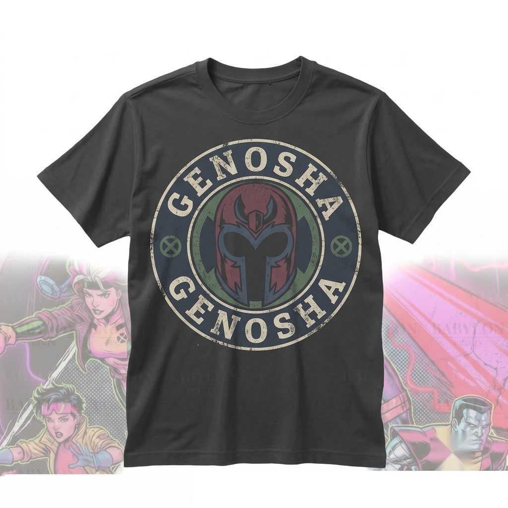 Vintage 1990s Comic Mutant Graphic Wolverine Cyclops Nightcrawler Rogue Superhero Oversized Unisex TShirt