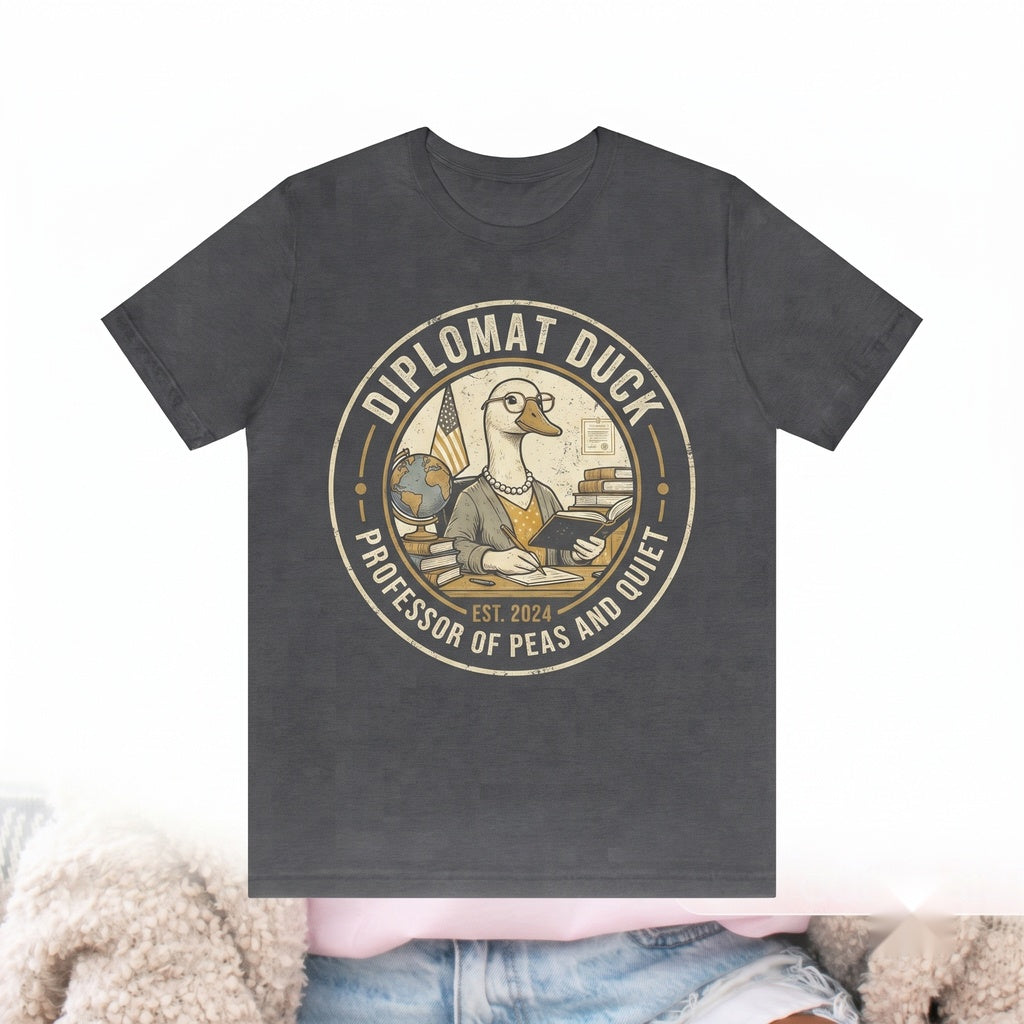 Silly Teacher Goose, I Live Here Now, Appreciation Gift, Funny Apparel, Unisex TShirt