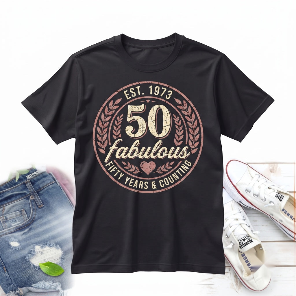 50th Birthday Shirt, Fifty Tee Unisex TShirt