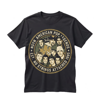 Vintage 1990s Boy Band Concert Tour Graphic Pop Music Nostalgia Fan Apparel Unisex TShirt