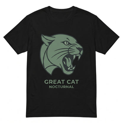 Vintage Halftone Black Cat Graphic Gothic Halloween Spooky Retro Feline Apparel Unisex TShirt