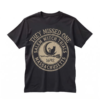 Salem 1692 They Missed One Spooky Halloween Witch Funny Cute Friend Gift Unisex TShirt