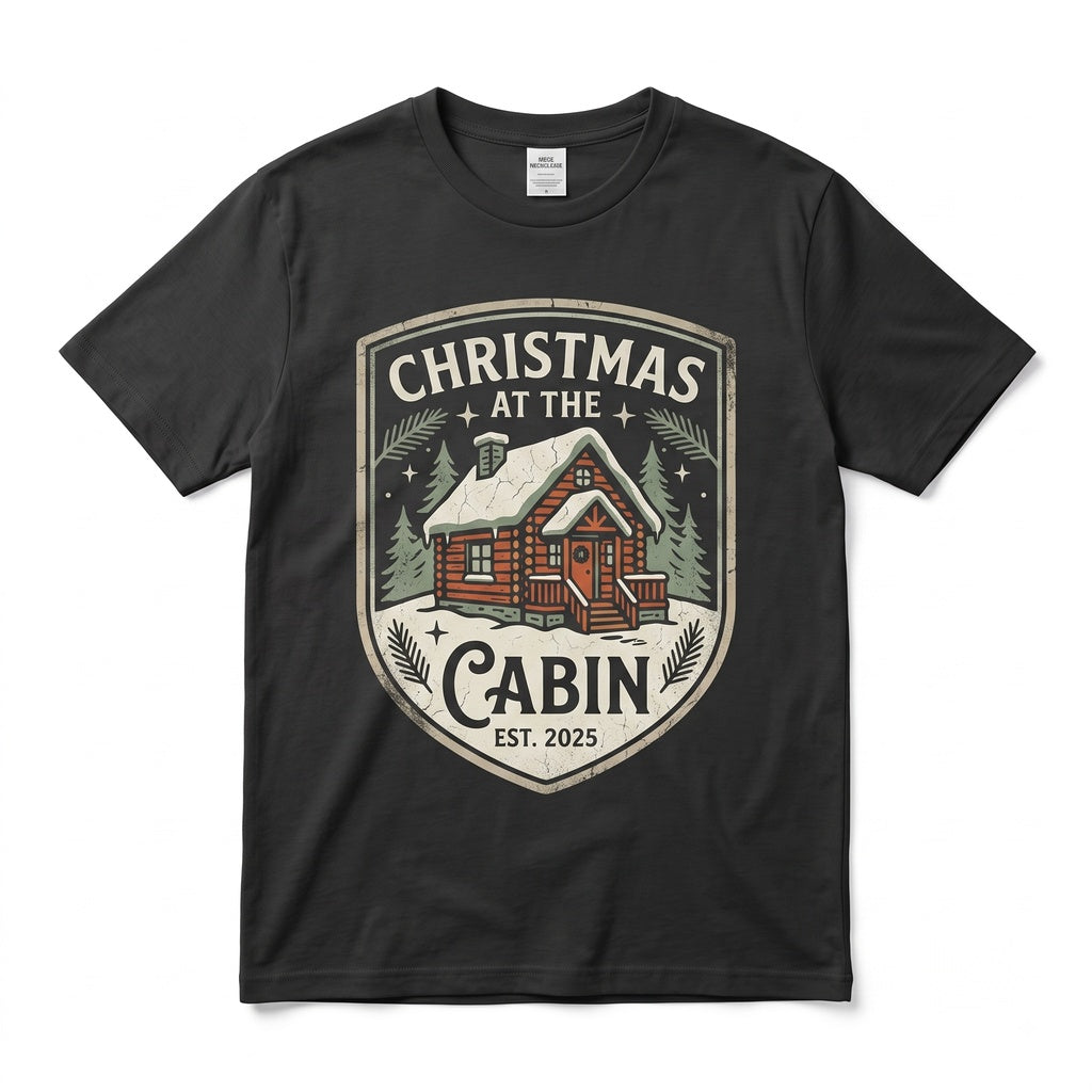 Personalized Family Name Matching Christmas At The Cabin Xmas Holiday Reunion Crew Unisex TShirt