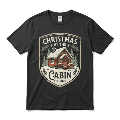 Personalized Family Name Matching Christmas At The Cabin Xmas Holiday Reunion Crew Unisex TShirt