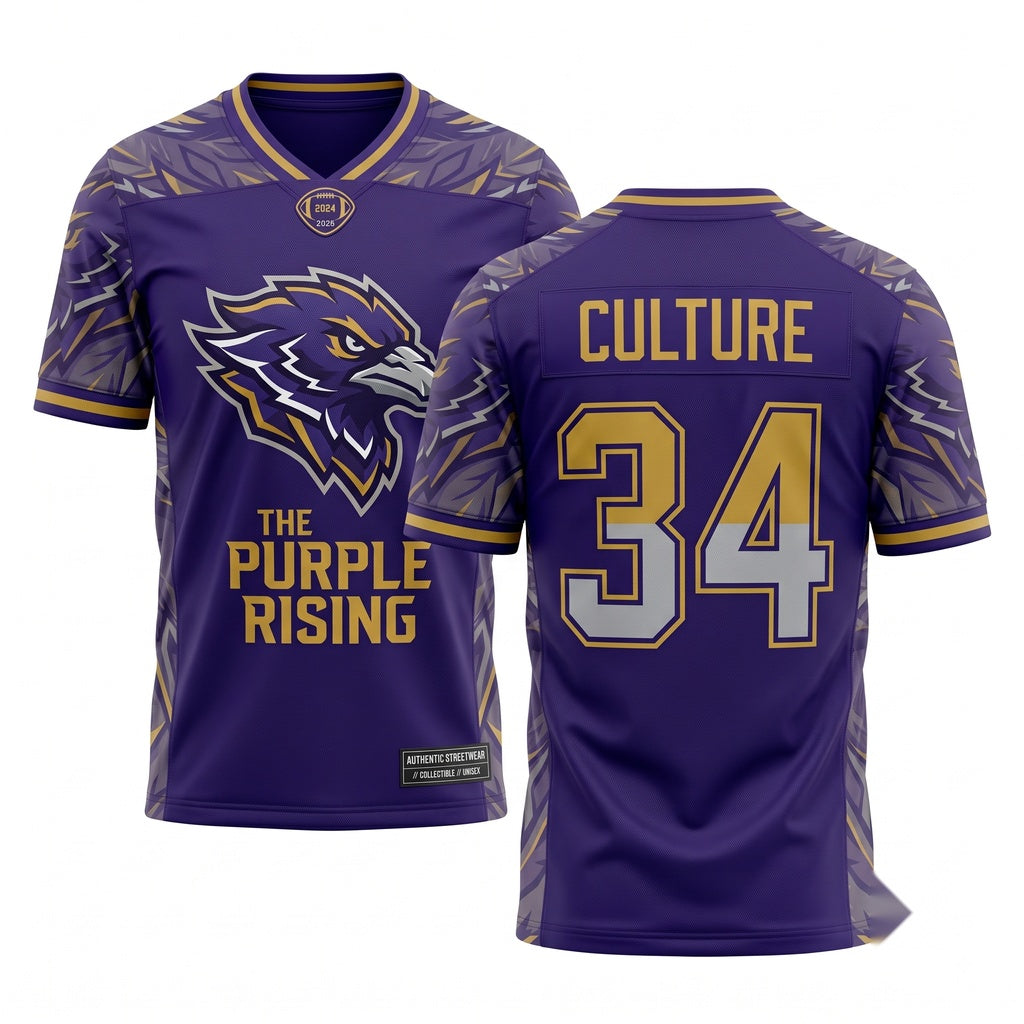 Unisex Game Day Athletic Football Fan Jersey - Lightweight Breathable Stitched Mesh
