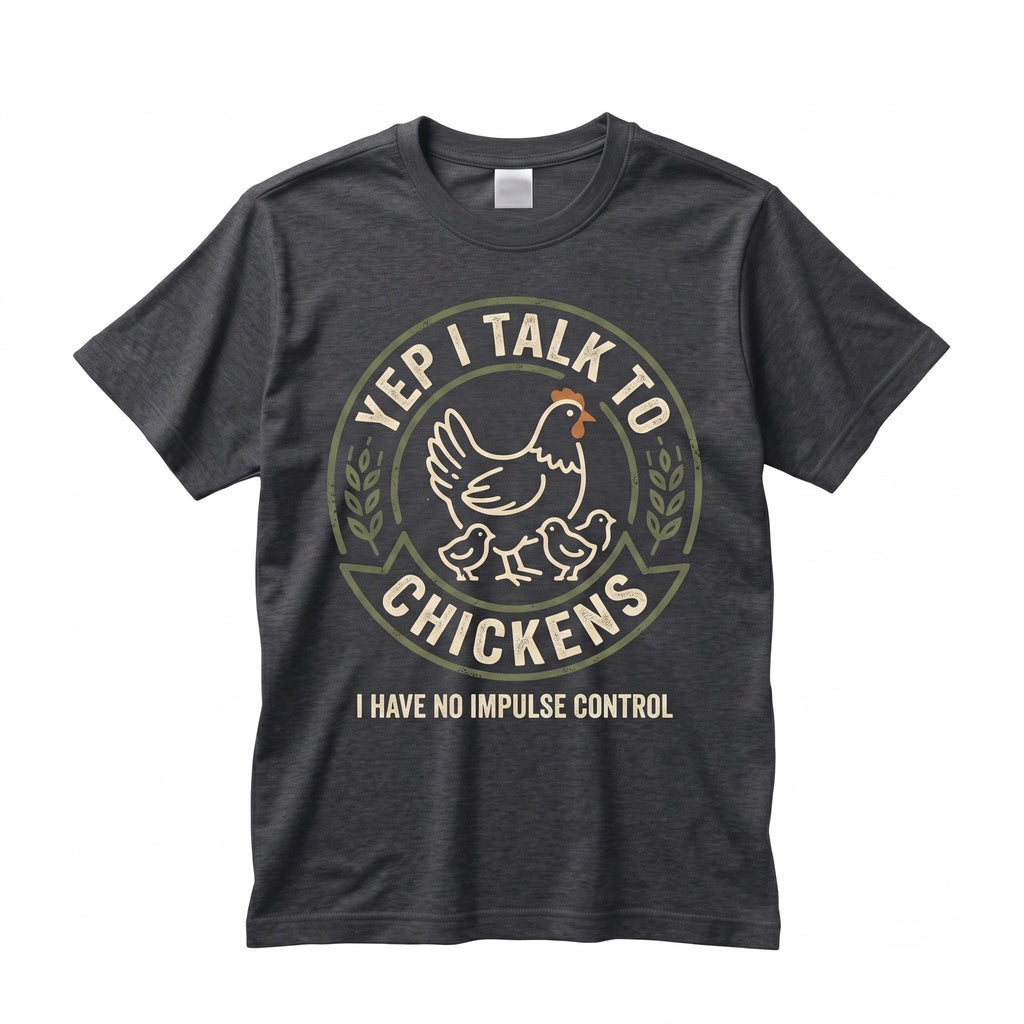 Yep I Talk To Chickens Funny Cute Lover Gift Farmer Farming Animal Farm Life Peckers Rooster Mom Unisex TShirt