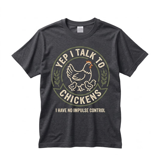 Yep I Talk To Chickens Funny Cute Lover Gift Farmer Farming Animal Farm Life Peckers Rooster Mom Unisex TShirt
