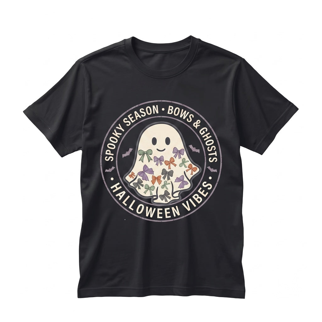 Cute Coquette Spooky Season Halloween Funny Ghost Gift Unisex TShirt