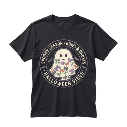 Cute Coquette Spooky Season Halloween Funny Ghost Gift Unisex TShirt