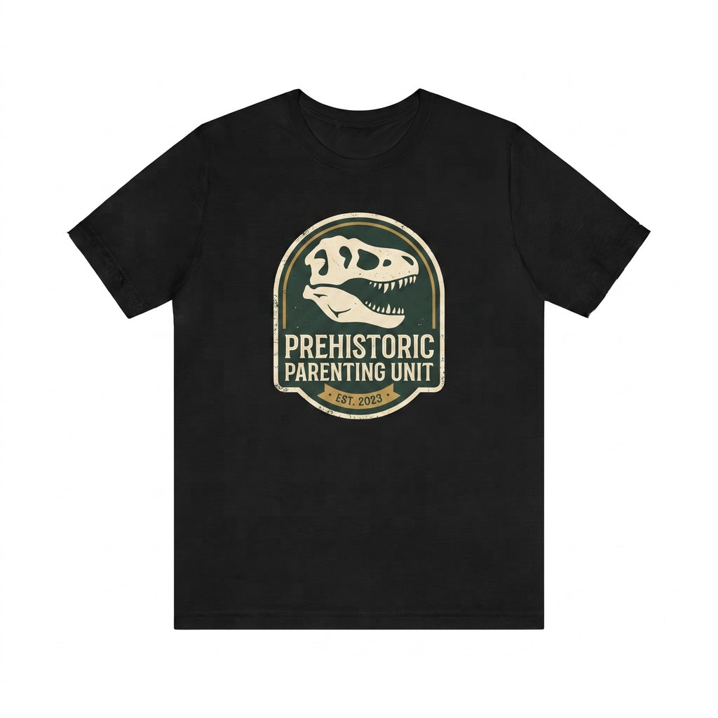 Funny Dinosaur Dad Fatherhood Walk In The Park Graphic Novelty Unisex TShirt