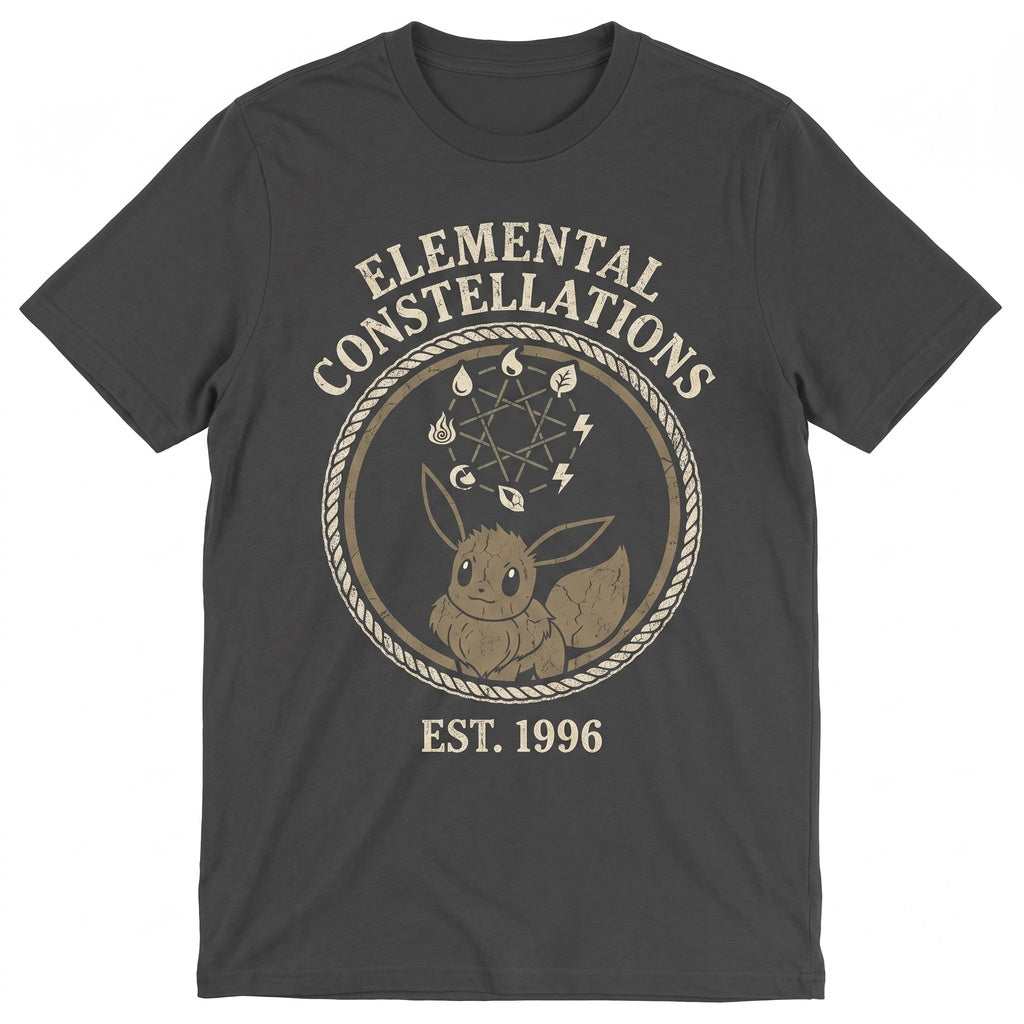 Eevee Evolutions Galaxy Anime Sleeveless Vintage Wash Gamer Gift Unisex TShirt
