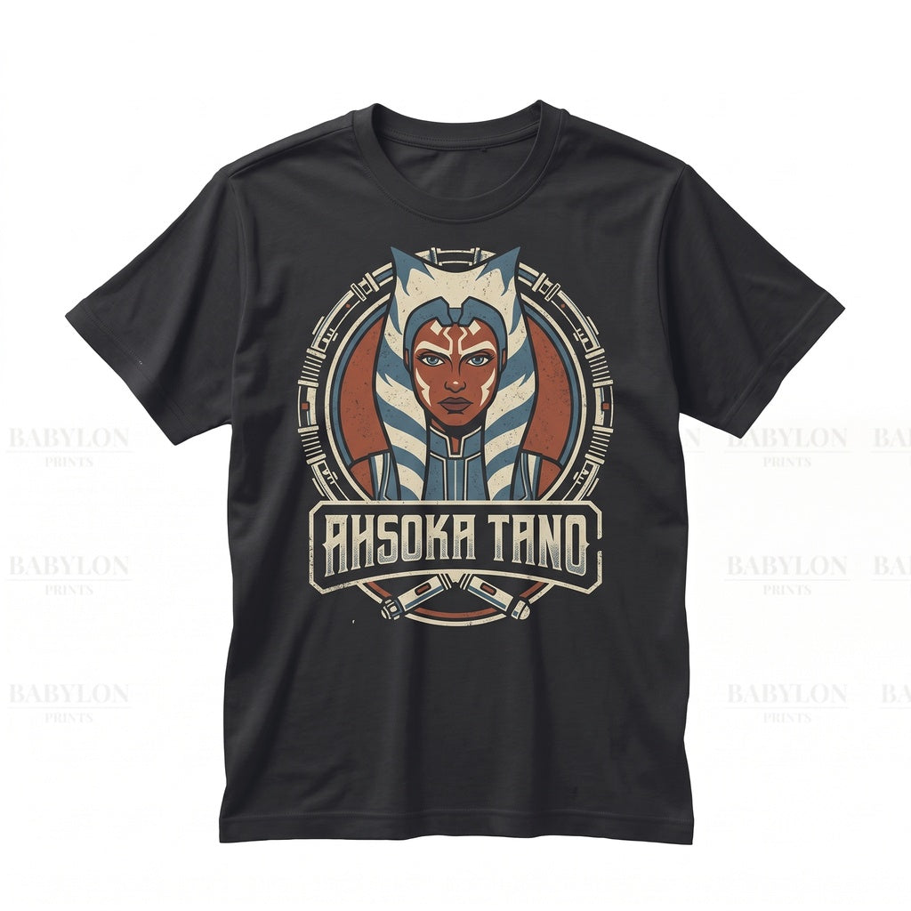 Vintage Ahsoka Tano Retro Graphic Galactic Clone Rebel Space Fan Apparel Unisex TShirt