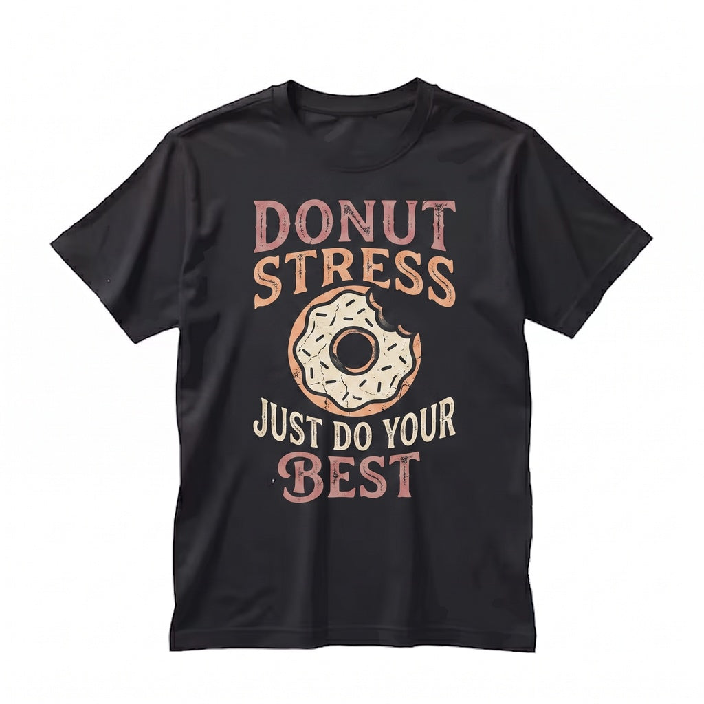 Donut Stress Just Do Your Best Teacher Testing Day Doughnut School Class Graphic Outfit Unisex TShirt