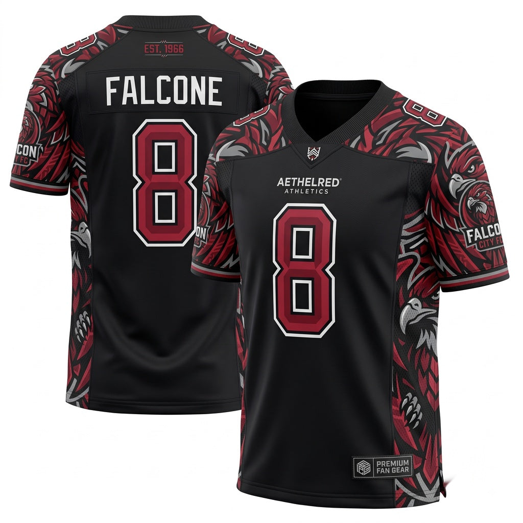 Unisex Stitched Breathable Football Fan Jersey - Lightweight Mesh Game Day Athletic Shirt