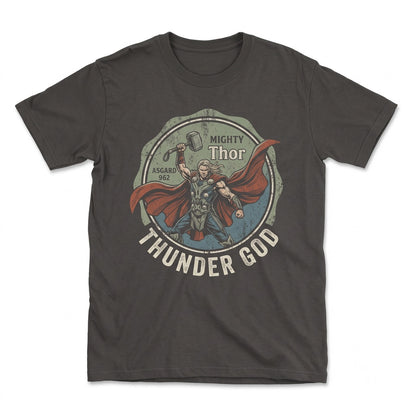 Vintage Norse God of Thunder Graphic Sweatshirt Retro Superhero Apparel Unisex TShirt