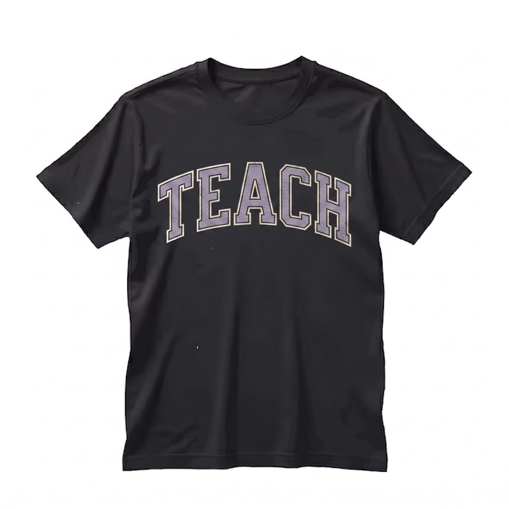 TEACH Teacher Educator School Classroom Academic Cute Graphic Gift Top Unisex TShirt