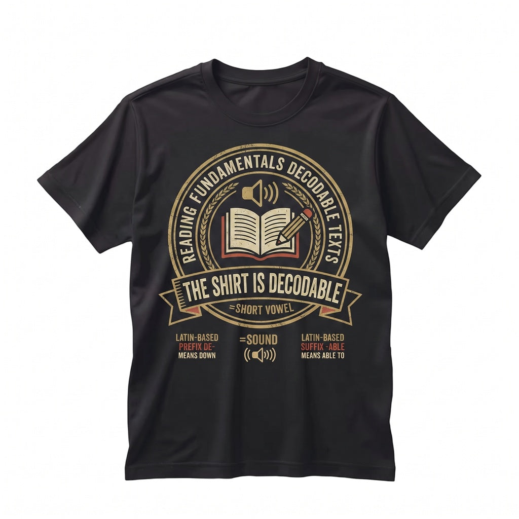 Funny Decodable Reading Teacher Phonics Literacy Educator Graphic Gift Unisex TShirt