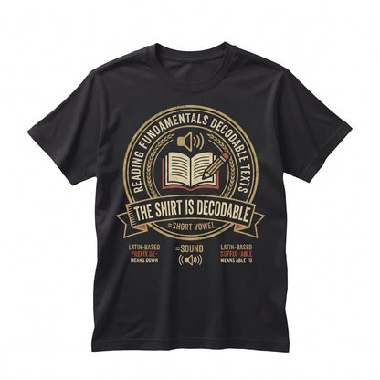 Funny Decodable Reading Teacher Phonics Literacy Educator Graphic Gift Unisex TShirt