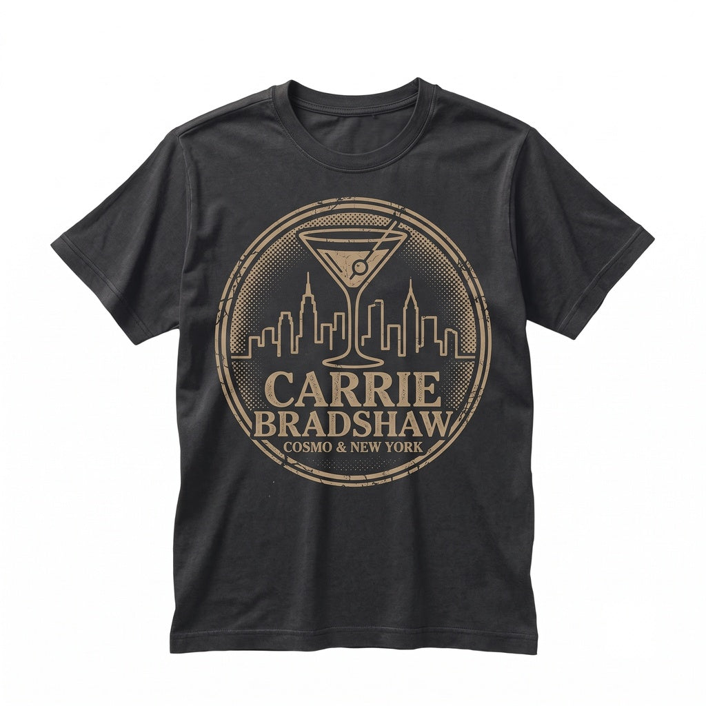 Carrie Bradshaw Vintage NYC Fashion Icon Retro Graphic Gift for Men Women Unisex TShirt