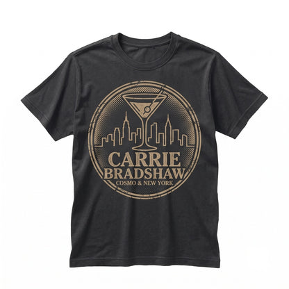 Carrie Bradshaw Vintage NYC Fashion Icon Retro Graphic Gift for Men Women Unisex TShirt