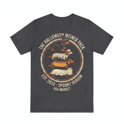 Halloween Dachshund Costumes Spooky Wiener Dog Graphic Apparel Unisex TShirt
