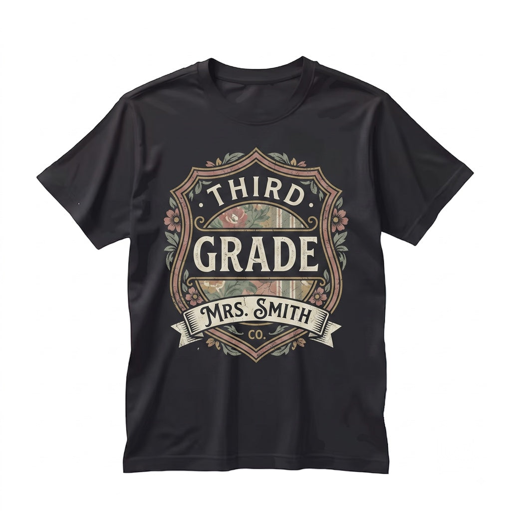Custom Personalized Kindergarten Third Grade Teacher Back To School Classroom Unisex TShirt