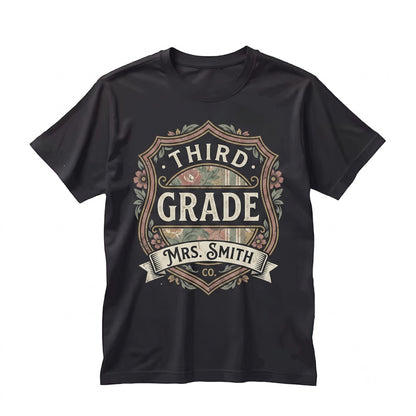 Custom Personalized Kindergarten Third Grade Teacher Back To School Classroom Unisex TShirt