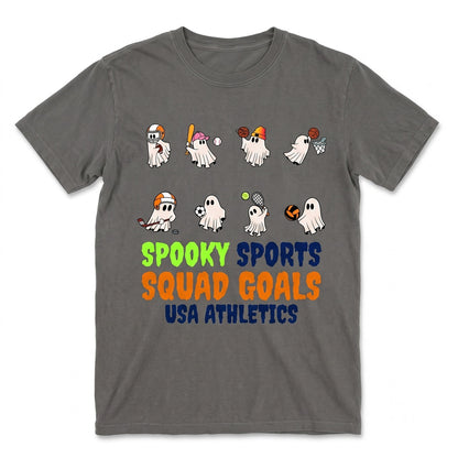 Cute Spooky Ghost PE Physical Education Teacher Sports Halloween Apparel Top Unisex TShirt