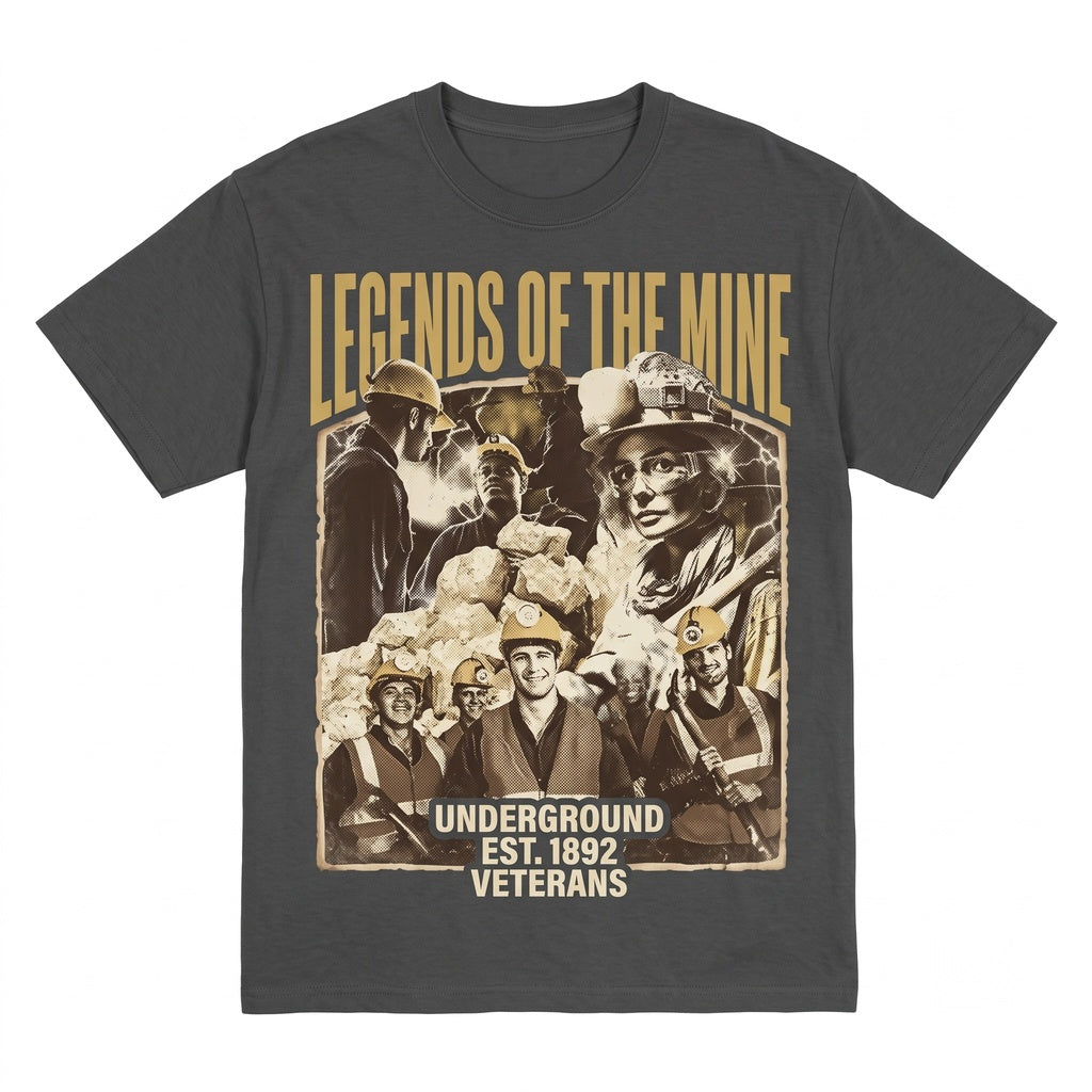 Coal Miner Love Mining Enthusiast Graphic Apparel FD Unisex TShirt