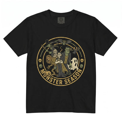 Classic Halloween Horror Monster Frankenstein Dracula Mummy Spooky Witch Werewolf Ghost Graphic Unisex TShirt