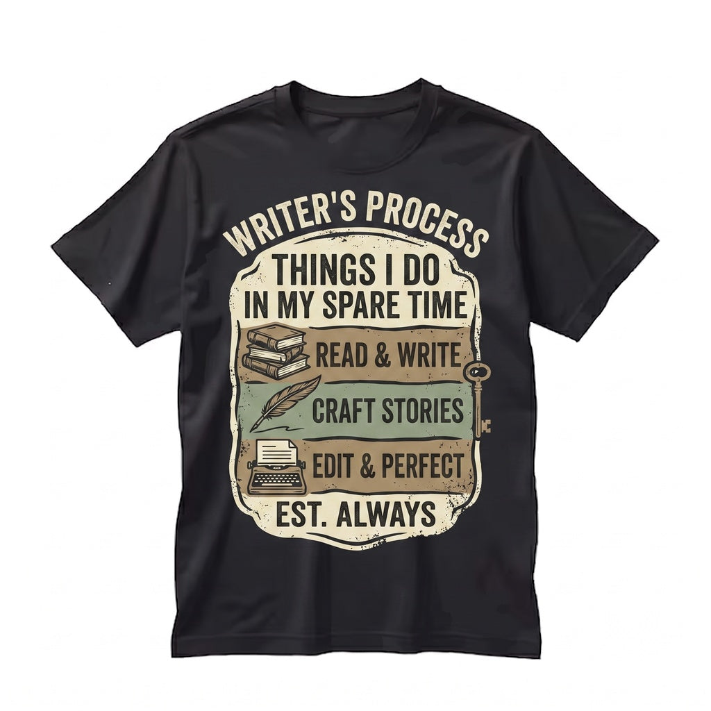 Writers Life Author Gift Funny Writing Book Lover Creative Literary Apparel Unisex TShirt