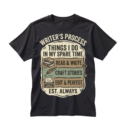 Writers Life Author Gift Funny Writing Book Lover Creative Literary Apparel Unisex TShirt