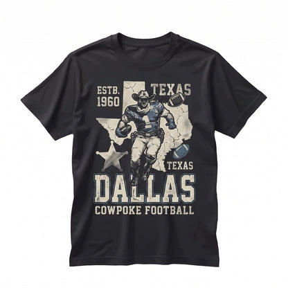 Retro 90s Dallas Football Game Day Vintage Graphic Adult Unisex TShirt