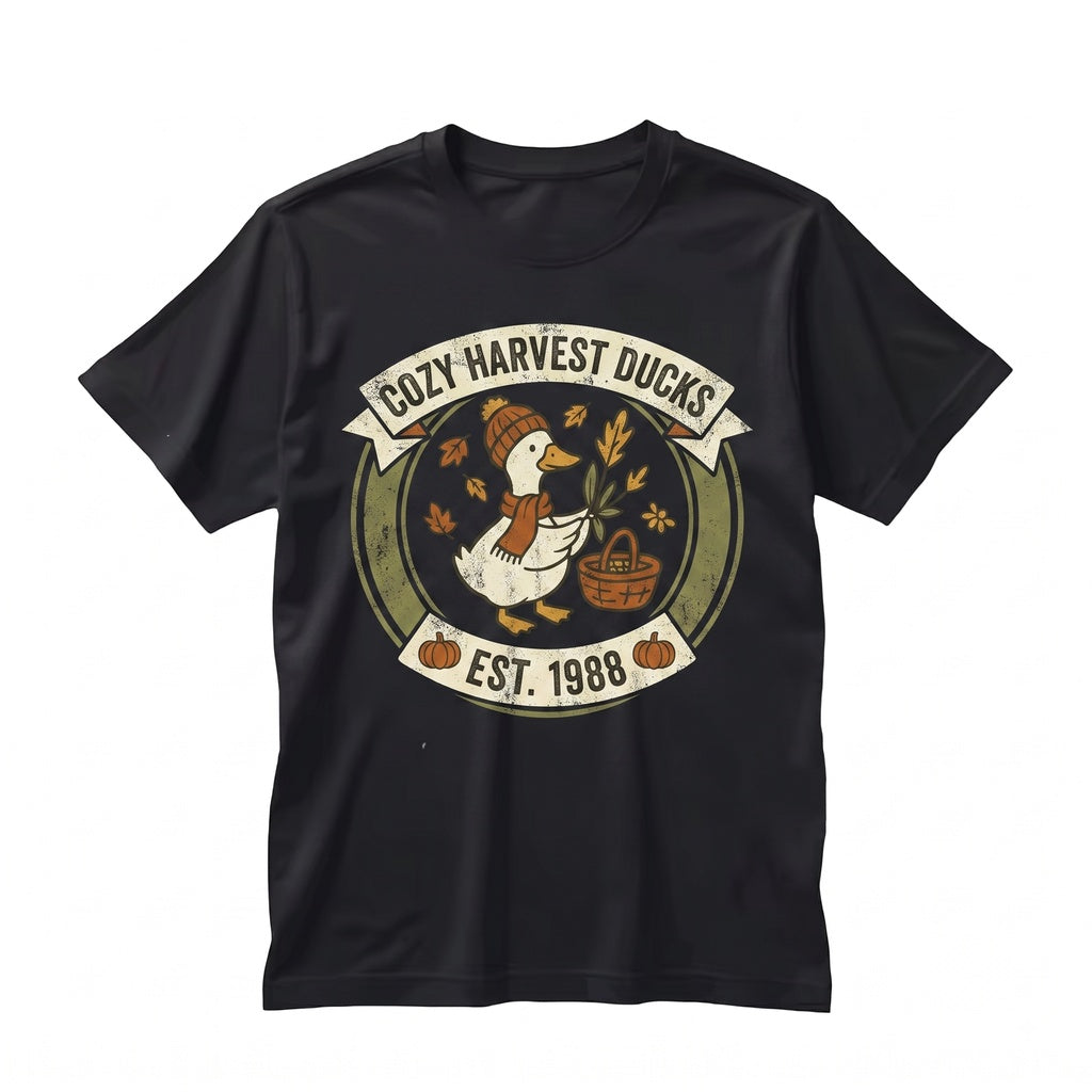 Silly Goose Fall Autumn Cozy Pumpkin Coffee Gourd Thanksgiving Halloween Graphic Vibes Unisex TShirt