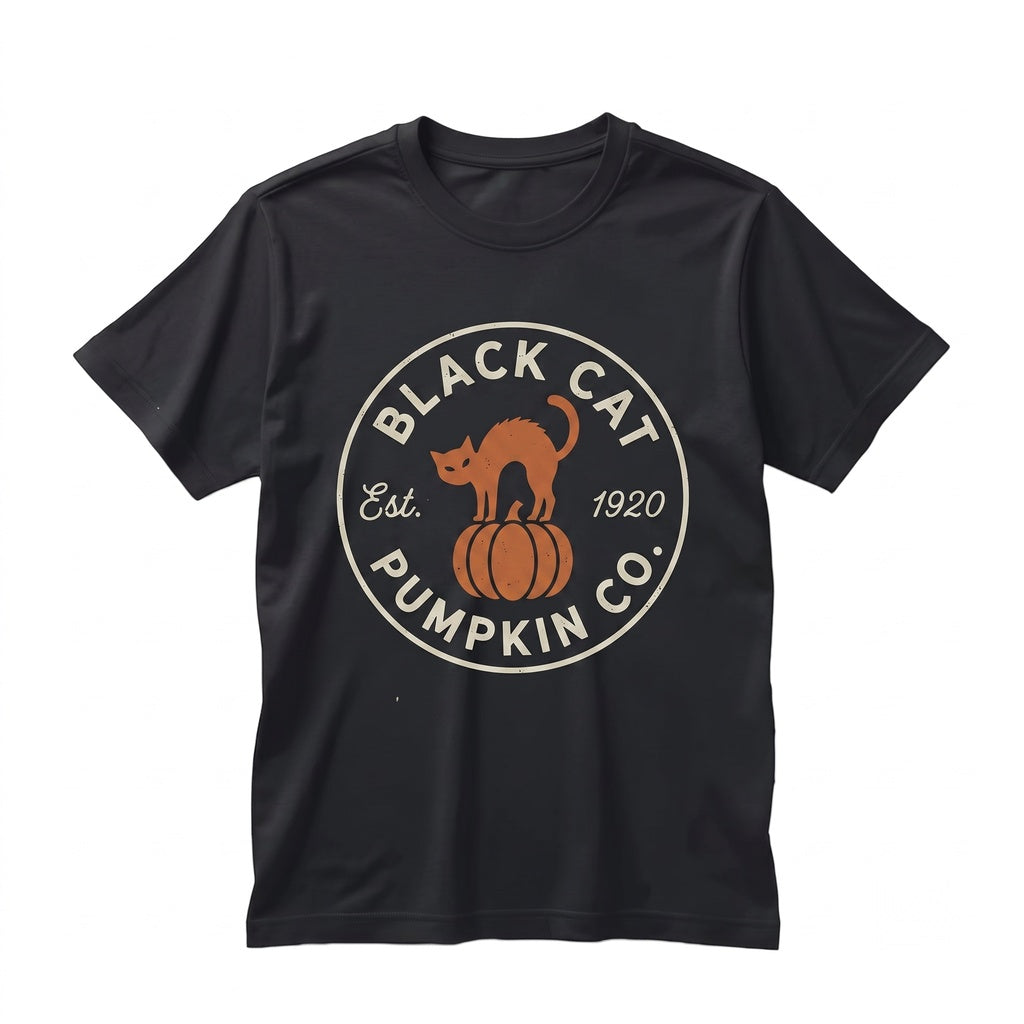 Halloween Black Cat Jack-o-Lantern Pumpkin Spooky Season Lover Gift Unisex TShirt