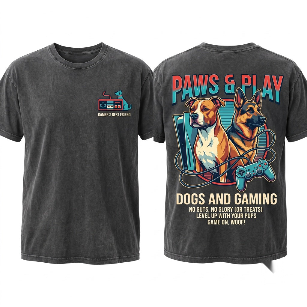 Dog Gamer Video Game Player Pet Owner Console Coffee Mug Cute Canine Gaming Drinkware Unisex Wash T-Shirt