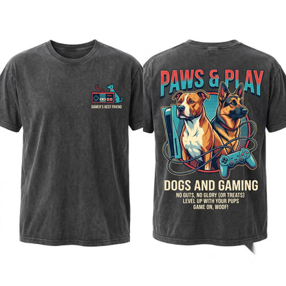 Dog Gamer Video Game Player Pet Owner Console Coffee Mug Cute Canine Gaming Drinkware Unisex Wash T-Shirt