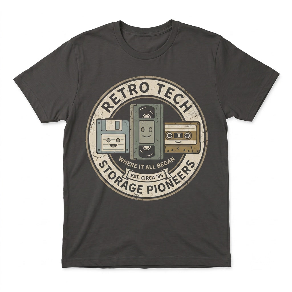 Retro 90s Tech Nostalgia Funny Vintage Computer Graphic Humor Cotton Unisex TShirt