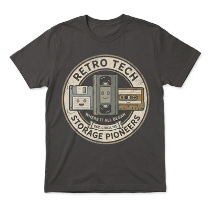 Retro 90s Tech Nostalgia Funny Vintage Computer Graphic Humor Cotton Unisex TShirt