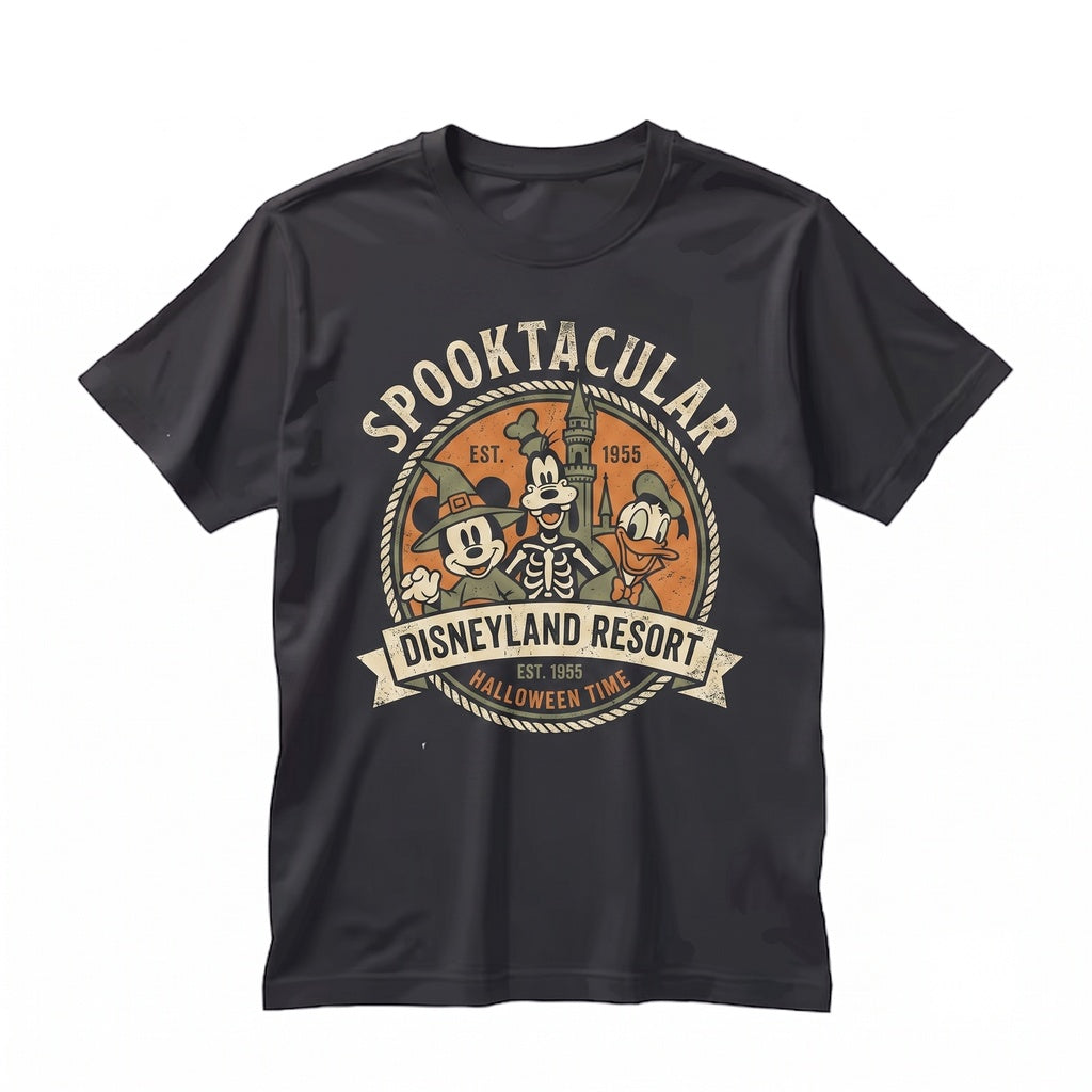 Spooky Season Halloween Theme Park Family Vacation Cute Magical Friends Fall Holiday Gift Unisex TShirt