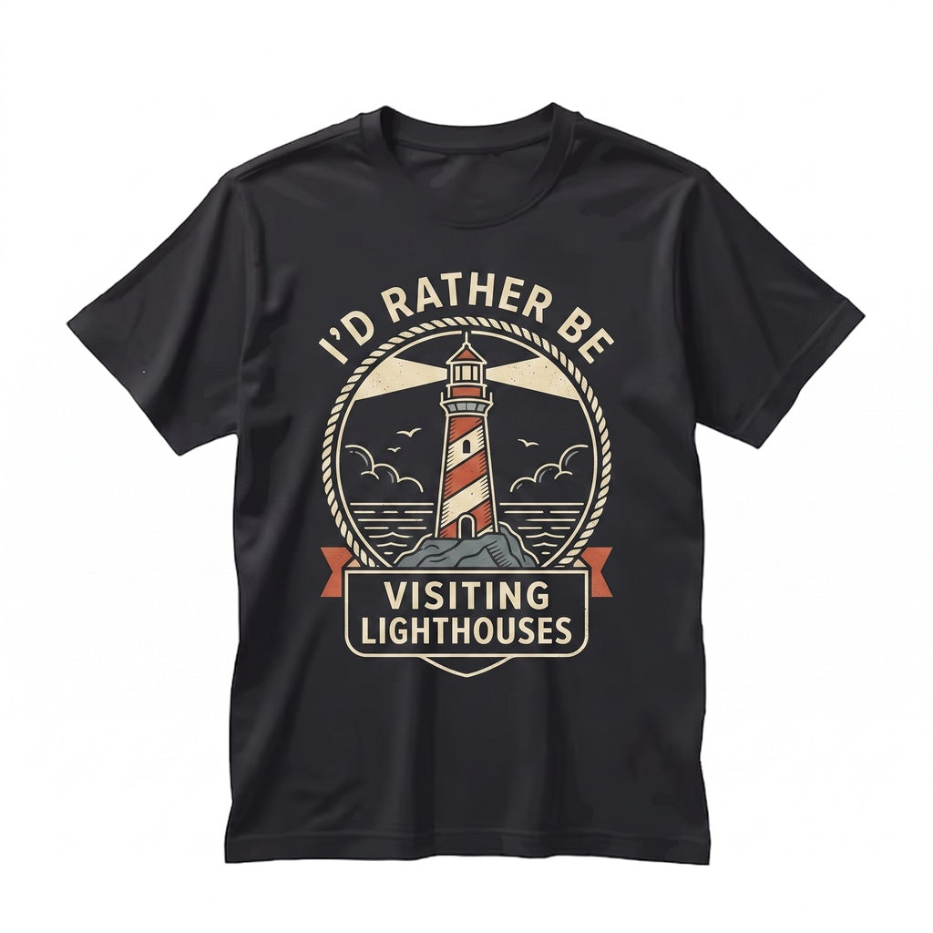 Vintage Nautical Lighthouse Lover Coastal Adventure Graphic Gift Unisex TShirt