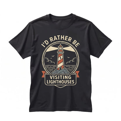 Vintage Nautical Lighthouse Lover Coastal Adventure Graphic Gift Unisex TShirt