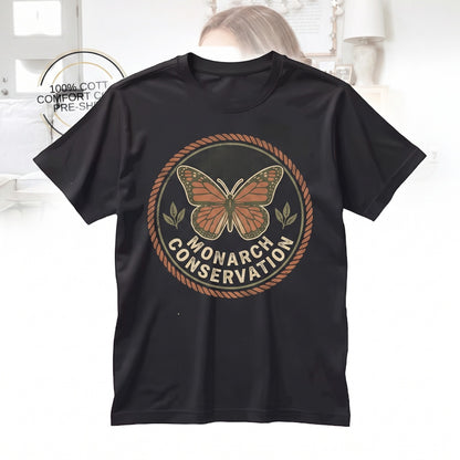 Embroidered Butterfly Minimalist Retro Top Unisex TShirt