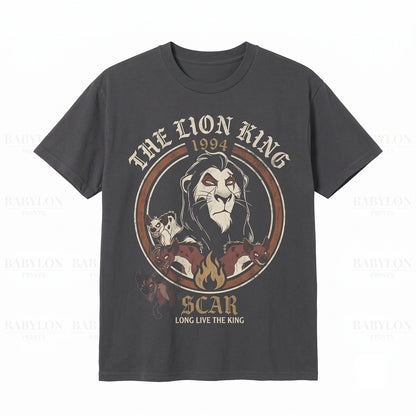 Vintage Retro Lion Scar Villain Graphic World Trip Vacation Gift Unisex TShirt