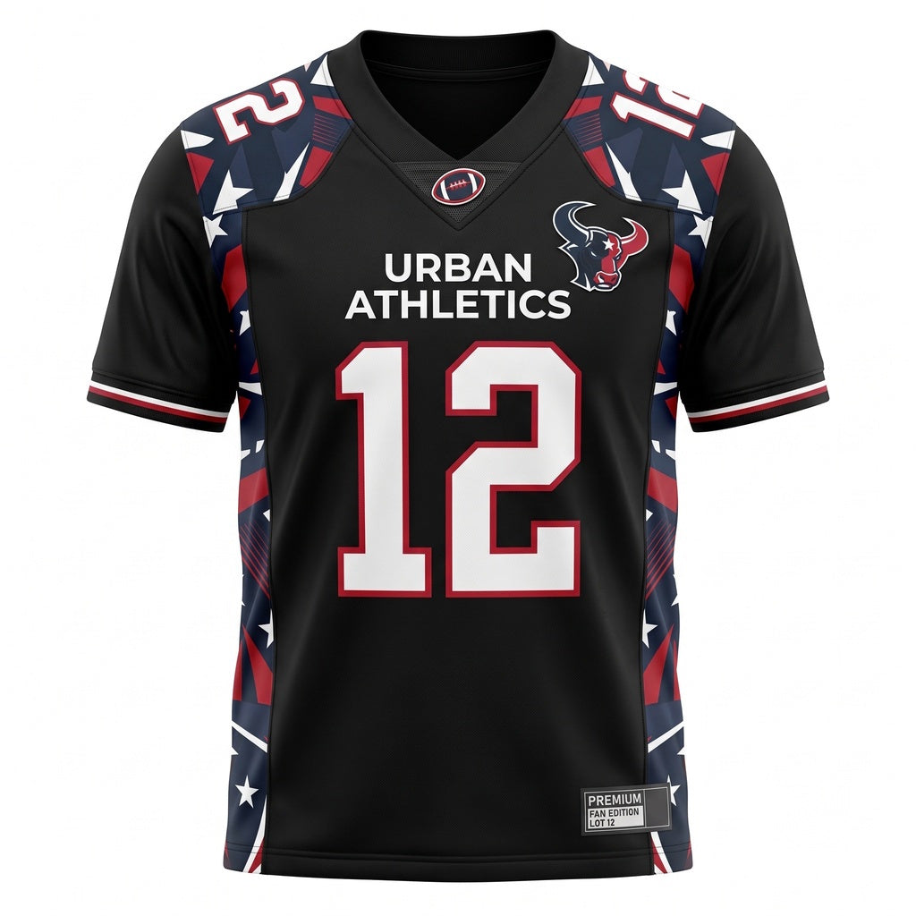 Unisex Football Fan Game Day Jersey Lightweight Breathable Athletic Mesh Sportswear