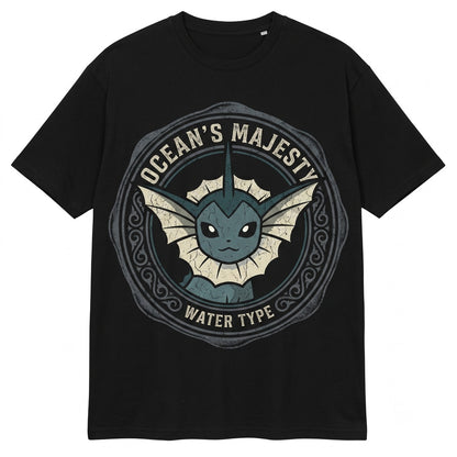Vintage Vaporeon Graphic Retro Anime Gamer Washed Unisex TShirt